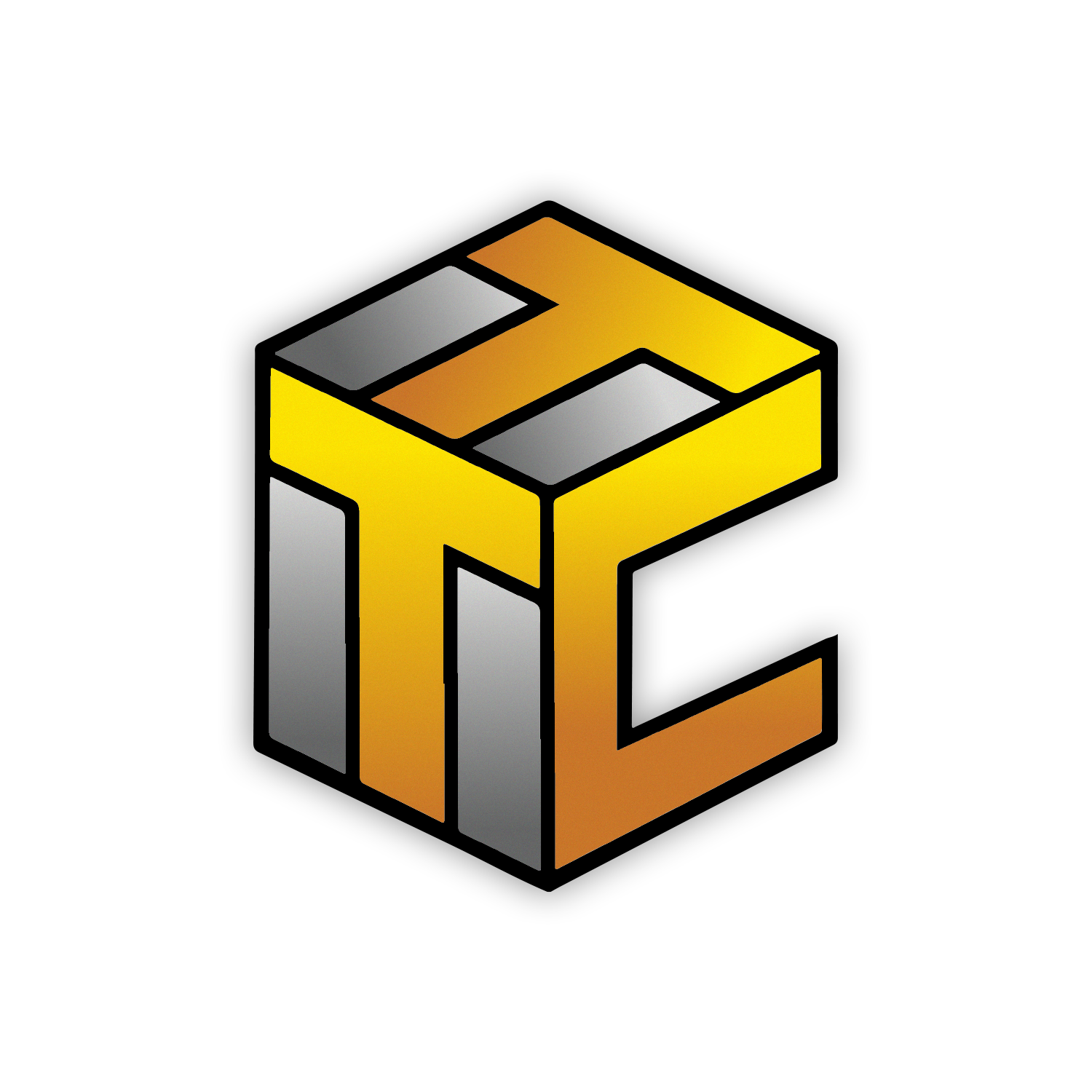 Logo - Izometryczna bryła twórcy treści gamingowych TTC